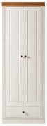 Biela šatníková skriňa z borovicového dreva 65x180 cm Anita – Støraa