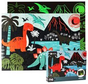 Detské svietiace puzzle Dinosaury 100 dielikov Aga4Kids MR1457