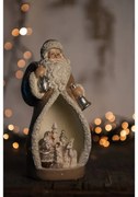 Dekoratívne soška Santy so zvieratkami s LED osvetlením - 8 * 7 * 17 cm