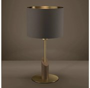 Eglo 390337 - Stolná lampa SANTANDRIA 1xE27/40W/230V hnedá/zlatá