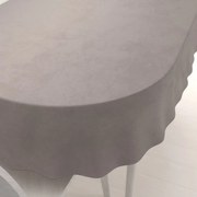 Biante Zamatový oválny obrus Velvet Prémium SVP-015 Latte 100x140 cm