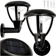 BERGE Solárne fasádne svietidlo s pohybovým senzorom