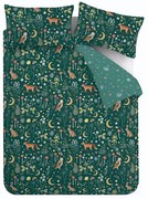 Tmavozelené obliečky na dvojlôžko 200x200 cm Enchanted Twilight – Catherine Lansfield