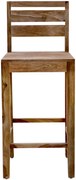 furniture-nabytek.cz - Barová stolička s opierkou z palisandrového dreva