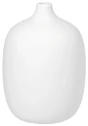 Biela keramická váza Blomus, výška 18,5 cm