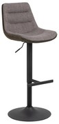 Sivá barová stolička s nastaviteľnou výškou (výška sedadla 86 cm) Adisa – Actona