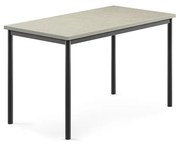 Stôl SONITUS, 1200x700x720 mm, linoleum - svetlošedá, antracit