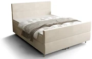 Manželská posteľ  Boxspring 140 cm Flu plus (svetlobéžová) (s matracom a úložným priestorom). Vlastná spoľahlivá doprava až k Vám domov. 1046569