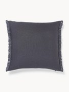 Ľanový poťah na vankúš so strapcami Luana