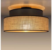 Stropné svietidlo BOHO 1xE27/60W/230V pr. 40 cm hnedá/béžová