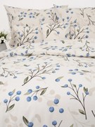 Bavlnené obliečky Renforcé - Čučoriedky prírodné