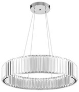 Toolight Toolight, LED krištáľová závesná lampa APP982-CP, strieborná, OSW-03641