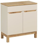 Skříňka pod umyvadlo Bali Casad s deskou 80 cm kašmírová/dub wotan