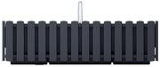 Samozavlažovací plastový balkónový kvetináč DDEF600W 58 cm - antracit