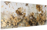 Obraz - Abstraktná kvetinová maľba (120x50 cm)