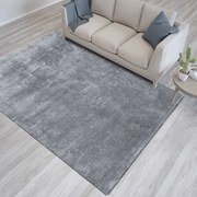 Sivý koberec s vyšším vlasom Šírka: 80 cm | Dĺžka: 150 cm