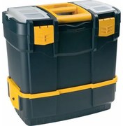 Plastový kufor na náradie s prídavným boxom 460x280x455 mm