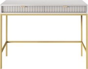 Toaletný stolík Nova (T104), konzola do predsiene, sivá/zlatá