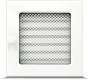 Komínová mriežka 17X17 so žalúziou biela