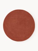 Okrúhly ručne tuftovaný vlnený koberec Mason