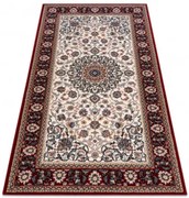 Koberec NAIN Ornament, ramka 6635/51036 béž / bordo