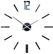 Moderné nástenné hodiny CARLO BLACK HMCNH057-black