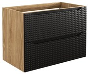 Umyvadlová skříňka Luxor Black 82-80-2S černá/dub olejovaný