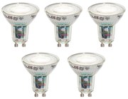 Sada 5 inteligentných LED žiaroviek GU10 50 mm číra 4,8 W 400 lm 1800 – 6500 K