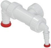 Bruckner Bruckner, Dvojkolienko pračkového podomietkového sifónu, biela, 168.132.0