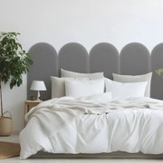 Zamatový čalúnený panel - Oblúk - 30x100cm Farba: Šedá