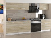 Kuchynská linka Belini 180 cm dub sonoma s pracovnou doskou Laurentino  TOR LAURENTINO/3/WT/DS/0/T