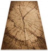Koberec SILVER TRONKO Peň drevo - orech