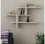 Nástenná polica LEO 80,5x123 cm biela