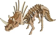 Dřevěné 3D puzzle Triceratops