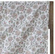 Krémový bavlnený obrus s kvetmi Aix Wild Flowers - 140*240 cm