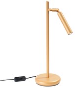 Stolná lampa Pastelo, 1x zlaté kovové tienidlo
