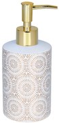 BISK Erga Madison, dávkovač mydla na postavenie, biela-zlatá, ERG-08142