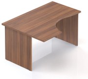 Ergonomický stôl Visio 140 x 100 cm, ľavý, orech