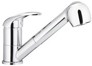 KFA Armatura 6613-110-00 - Drezová batéria s vyťahovacou sprškou INDIRA l. chróm