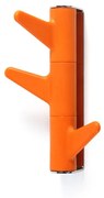 Vešiak na stenu Oka, 3 háčky / oranžový