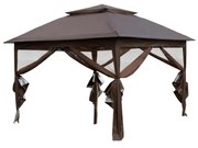 Marimex | Záhradný altánok Marimex Vista 3x3 m - hnedý | 10970572