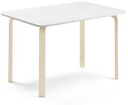 Stôl ELTON, 1200x600x710 mm, laminát - biela, breza