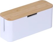 Bambusová káblová krabica RD52398, biela