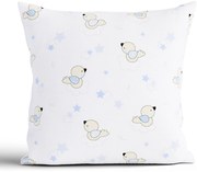 Bavlnená obliečka na vankúš Renforcé 40 × 40 cm - Vtáčiky modré