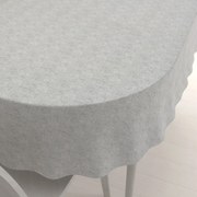 Biante Dekoračný oválny obrus PML-118 Sivá režná 50x100 cm