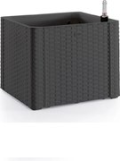 STEFANPLAST Samozavlažovací kvetináč Natural Deluxe 35 l, antracit