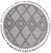 Koberec BERBER 6843 svetlosivý kruh