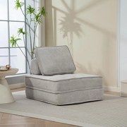 Rozkladacia multifunkčná sofa CALMERO - svetlo sivá