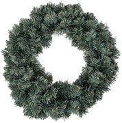 Umelý dekoračný veniec Strieborný smrek, 40 cm