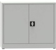 Dielenská policová skriňa na náradie KOVONA JUMBO, 1 polica, zváraná, 800 x 950 x 500 mm, sivá